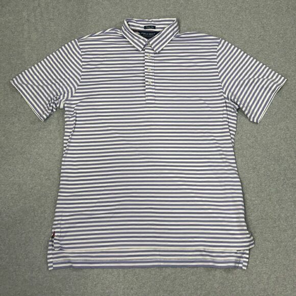 Polo Ralph Lauren Other - Polo Golf Ralph Lauren Mens Shirt Size XL Purple White Striped Short Sleeve Top
